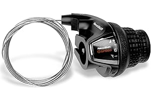 Relwears 6 Speed Right Shift Lever SL-RS35-6R, Bicycle Twist Shifter Lever for Mountain Bike Commuter Bike Folding Bike