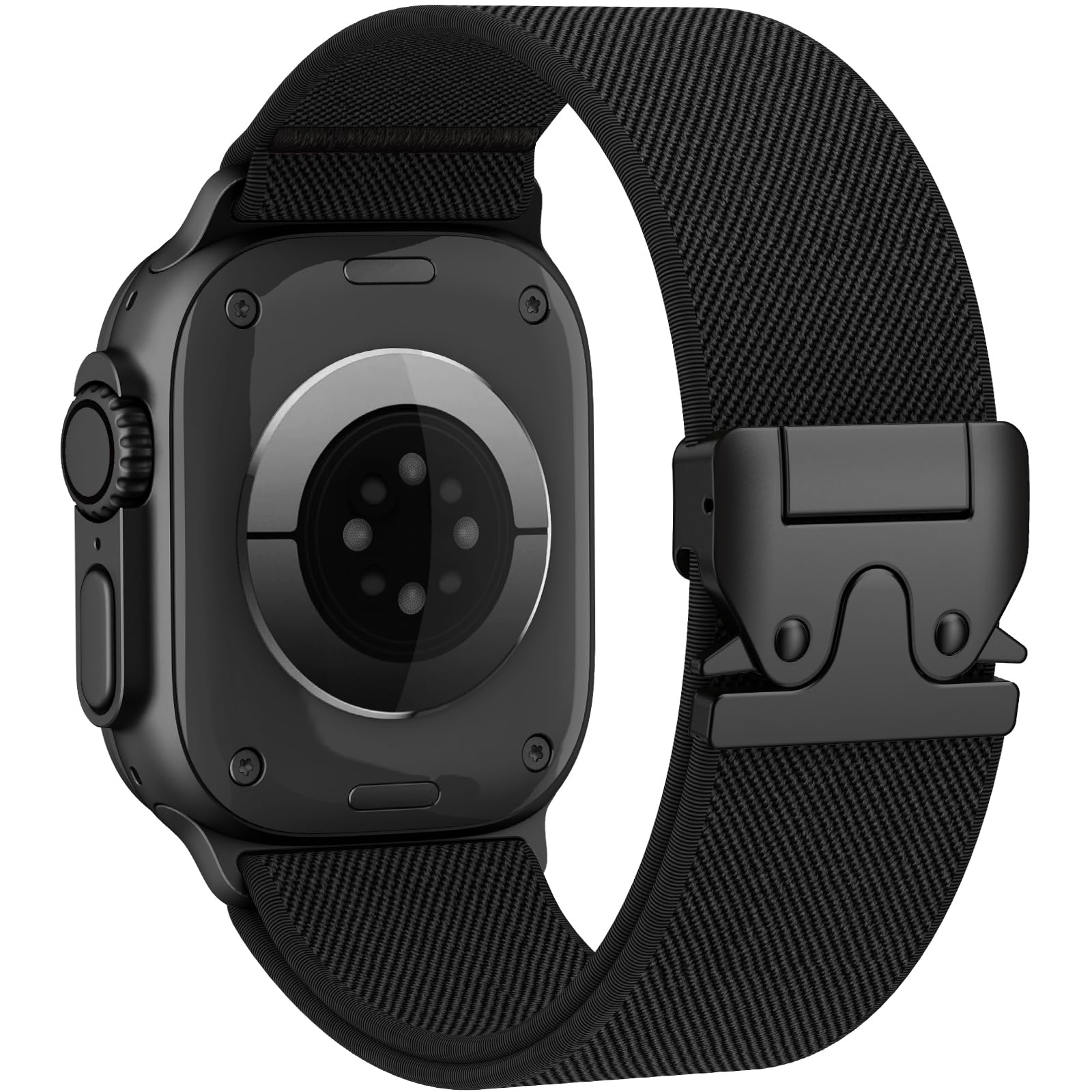 Elastic Sport Band for Apple Watch Ultra 3/2/1 Bands 49mm 46mm 45mm 44mm 42mm 41mm 40mm 38mm Men Women, Adjustable Parachute Buckle Nylon Fabric Wristband for iWatch Series 11 10 SE 9 8 7 6 5 4 3