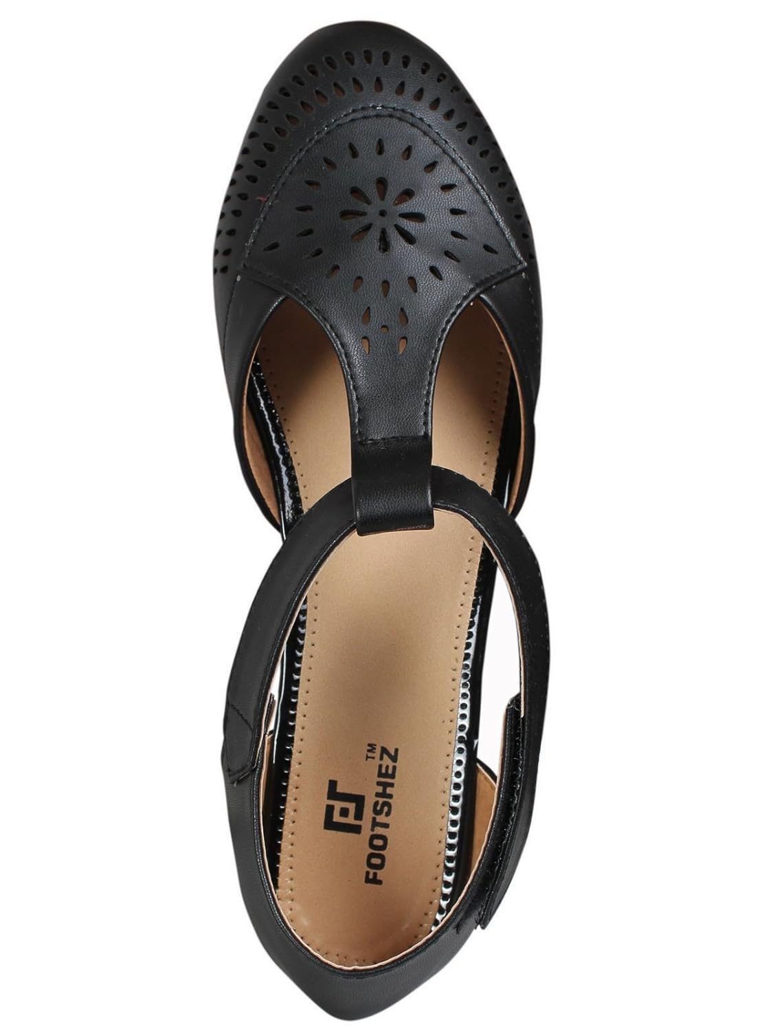 footshez women's casual black bellies