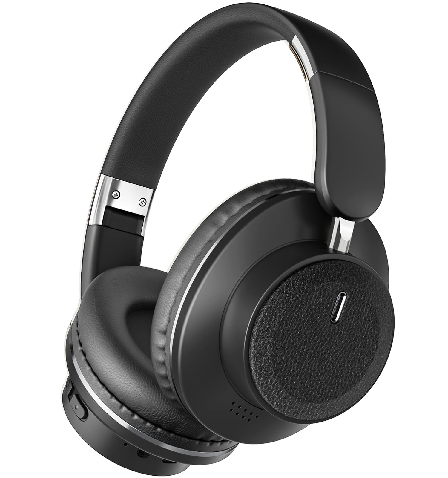 ESoundvol Bluetooth Headphones Over Ear, 65H Playtime HiFi Stereo Bluetooth Headphones Wireless with Deep Bass & Soft Earmuffs,Fashional Foldable Lightweight Headphones for Travel/Office/Cellphone/PC