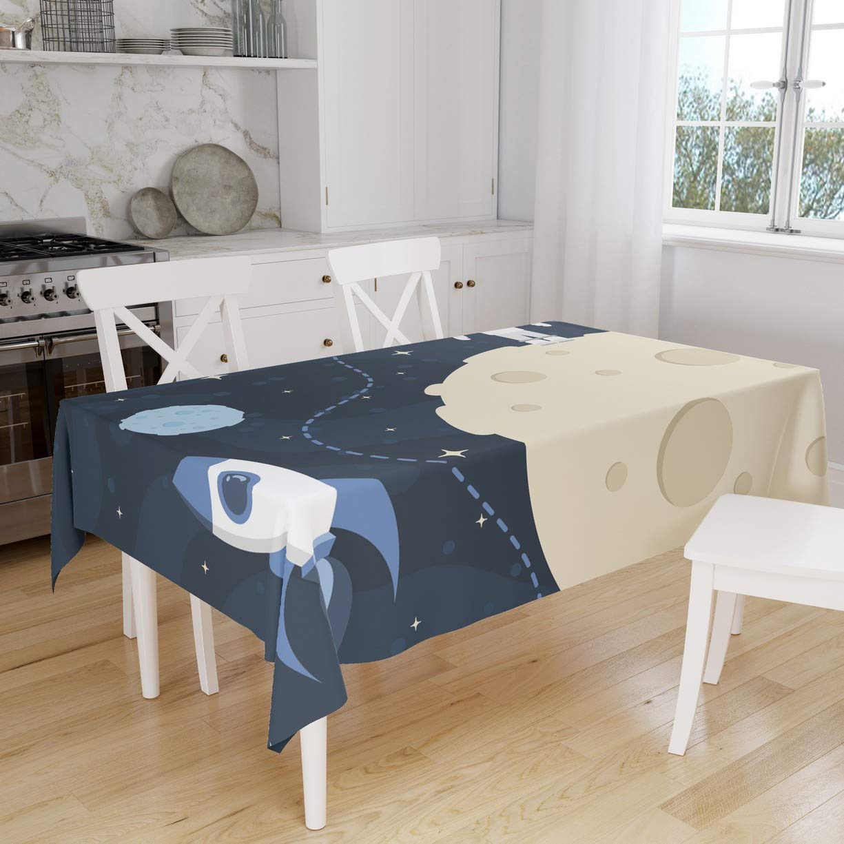 Bonamaison Kitchen Decoration, Tablecloth, 140cm x 160cm - Designed and Manufactured in Turkey