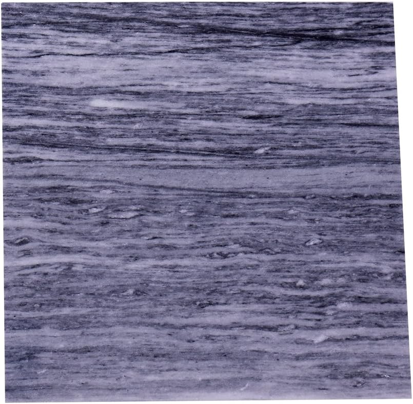 Natural Gray Marble Wood Grain Marble Floor Marble Square Tile Stone Thin Marble Natural Marble Polishing Stone Marble Flooring 12x12 Tile Flooring (4x4 inch Sample 1pc)