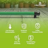 LightHouse 305mm 45W Eco Heat Greenhouse Heater Green Black view 5