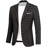 WYWK Men's Casual Suit Blazer Slim Fit Sport Jackets for Men Two Button Business Wedding Party Banquet