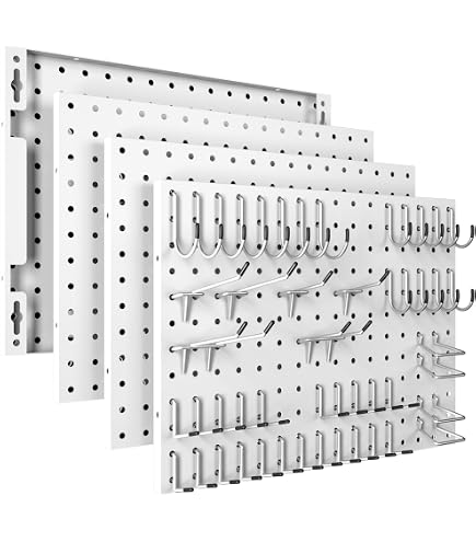 Amazon.com: Hogurity Peg Board, 110pcs Metal Pegboard Kit