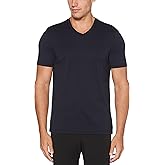 Perry Ellis Men's Core V-Neck Pima Cotton T-Shirt with Soft, Stretch Fabric (Size X-small-4XL Tall)