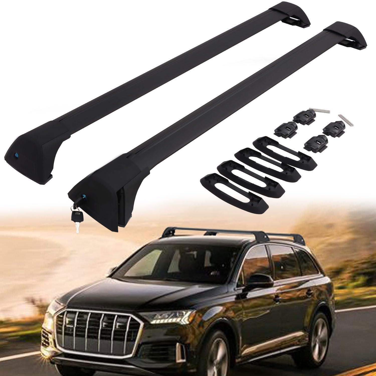 Kit Essuie-glace Arrière Pour Audi Q7 (2016-2022) - Balai Et Bras Inclus - Caoutchouc Silencieux, Résistant Au Gel