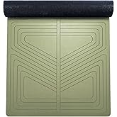 agoy PRO+ WARRIOR - Premium Non-Slip Yoga Mat – Eco-Conscious Design - PU Mat With Wet/Dry Grip+ - Focus Alignment - Lazer-Etched Technology - A Portable Standard Size Mat for All Styles of Yoga