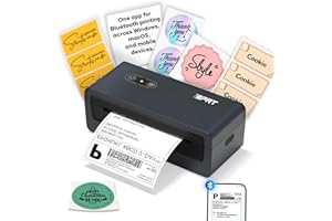 iDPRT Shipping Label Printer 4x6 Bluetooth Thermal Label Printer for Small Business and Shipping Package, Support Android, iPhone, Windows, macOS, Widely Used for Amazon, Shopify, Ebay