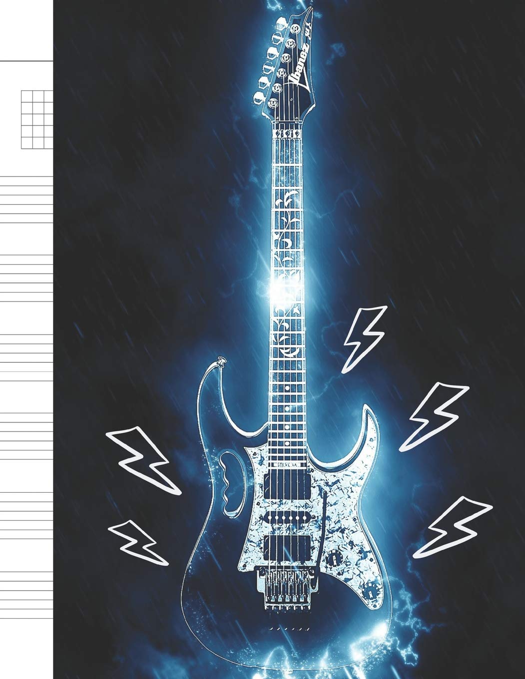 Guitar Tab Notebook: Blank Music Sheet Paper Journal - Guitar Chord, Standard Staff & Tablature