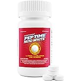 Peptime Mini White, Vitamins B6 and B12 Caffeine Tablets, 250mg Caffeine Per One Tablet Serving. Ideal Energy Level for Peak Performance and Focus. 100 Count