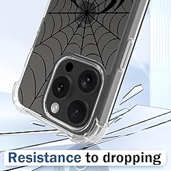 Ecute Spider Case for iPhone 15 Pro with Stand,Drop
