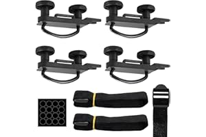 OKSTENCK Roof Box Mounting Kit (4pcs), Universal U-Clamp Roof Rack Mounting Fixtures, 85mm Inner Width Car Roof Rack Installa