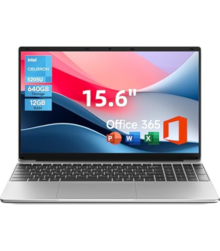 Amazon.com: 15.6 Inch Laptop with Office 365, 4GB RAM, 128GB