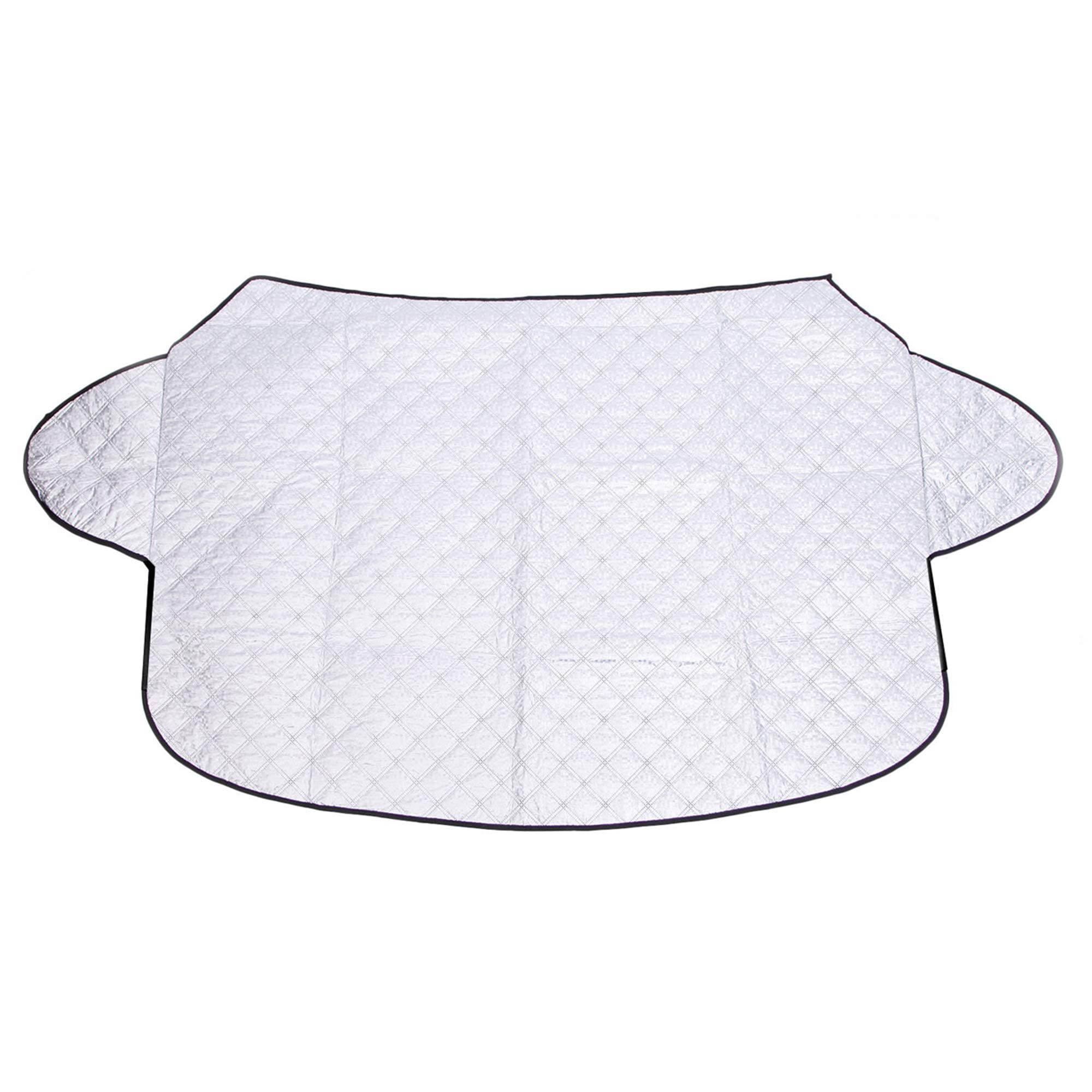 Windscreen Cover Frost Ice Snow Protector for Winter | Windscreen Sun Shade UV Reflective for Summer | Windshield Front Window Cover for Car SUV Van | M&W