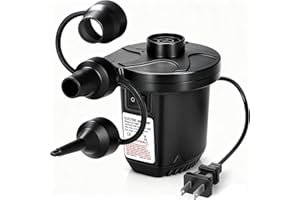 XIBETEO Pompe à air électrique AC 110 V-120 V - Pompe à air à remplissage rapide pour gonfleur ou dégonfleur - Pompe à matela