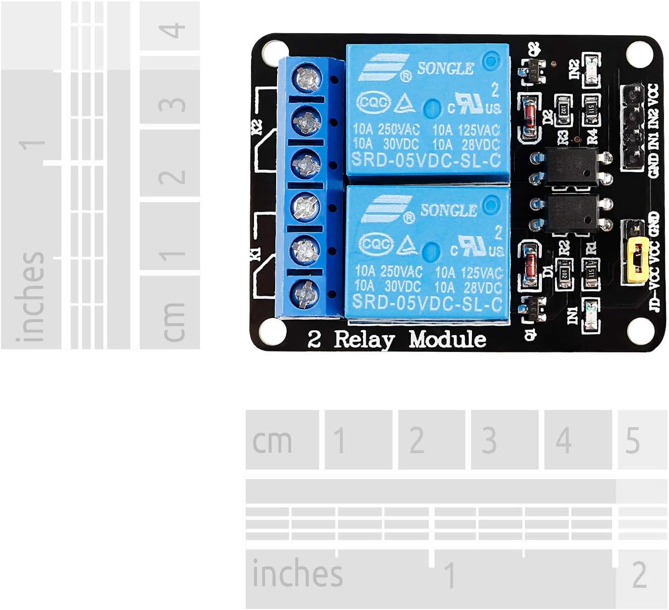 SunFounder 2 Channel DC 5V Relay Module with Optocoupler Low Level Trigger Expansion Board for Arduino R3 MEGA 2560 1280 DSP ARM PIC AVR STM32 Raspberry Pi: Computers & Accessories