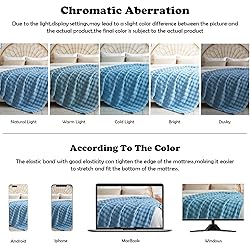 NEWCOSPLAY King Blanket for Couch Blue Super Soft
