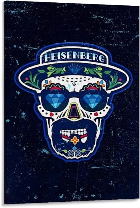 Amazon Com Caomei Heisenberg Breaking Bad Poster Decorative Painting Canvas Wall Art Living Room Posters Bedroom Painting 08x12inch 20x30cm Posters Prints