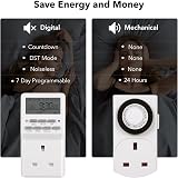 HBN 7 Day Digital Timer with Countdown 20 On/Off Weekly Settings 13A view 7