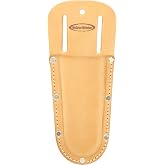 McGuire-Nicholas Plier Holder, 2-1/2in x 6in, 1 Pack, Brown | Saddle leather, rivet reinforced with rounded molded pocket, Fits most pliers or lawn shears on belts up to 2-3/4in