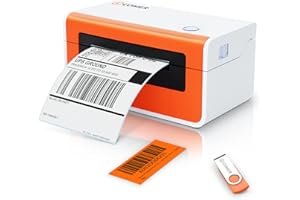 K Comer Shipping Label Printer 150mm/s High-Speed 4x6 Direct Thermal Label Printing for Shipment Package 1-Click Setup on Windows/Mac,Label Maker Compatible with Amazon, Ebay, Shopify, FedEx,USPS,Etsy