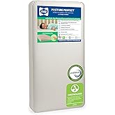 Sealy Baby Posture Perfect Breathable Crib Mattress, GREENGUARD Gold Certified, Made in USA, 2 Stage Hybrid Memory Foam & 150 Premium Coils, Toddler Bed Fit, Safety & Quality Tested, 52x28"