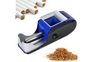 TIYOHA Automatic Electric Cigarette Rolling Machine Device Maker Auto Cigarette Injector Rolling Machine Fit King Size Cigarette Tubes Paper Effortless, Efficient and Consistent Rolling Results Blue