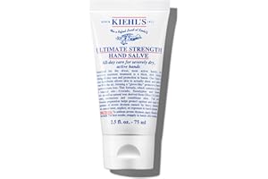 Kiehl's Ultimate Strength Hand Salve, Deeply Hydrating Hand Lotion, Thick and Rich Formula for Intense Moisture and Conditioning, Protects and Repairs Dry Skin, Paraben and Gluten Free