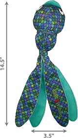 KONG Wubba Finz Blue Large Dog Toy - Fun Flapping Fish USA Brand view 4