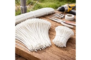 300Pcs Nylon Cable Ties Self Locking Zip Ties, 10CM for Wire Organization Cable Management, White