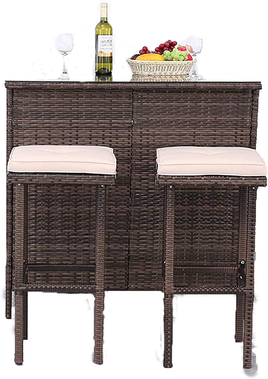 suntime outdoor living replacement parts on Bar Sets Brown Htth Bar Furniture Rattan Bar Table 3 Pieces Patio Bar Set Brown Flat Rattan Bar Stool And Backyard Garden Dining Table And Chairs With 2 Storage Racks And 5cm