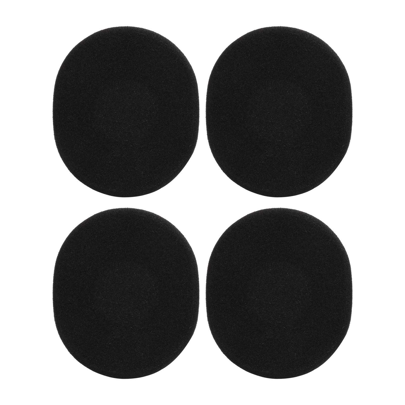 ASHATA 2 Pair Ear Cushions for Headphone, with Memory Foam, Softer Leather, Replacement Ear Pads Compatible for H800 Wireless Headset(black)