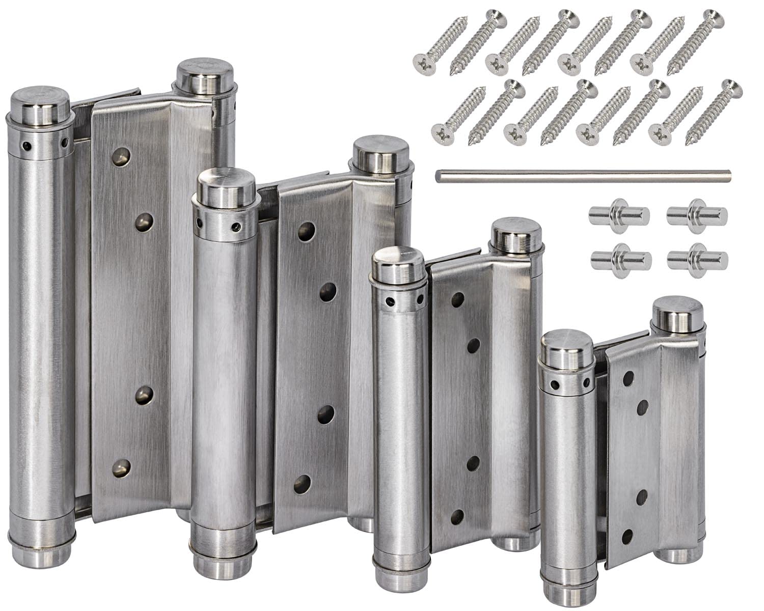 1 Pair Stainless Steel Hinges 150 mm Swing Door Hinge Swing Door Wooden Door Garden Gate Salon Door Garden Door Saloon Door Lattice Door Hinge Double Hinge