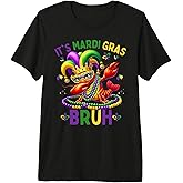 It's Mardi Gras Bruh Dabbing Crawfish Kids Toddler Boys Men Premium Tri-Blend T-Shirt