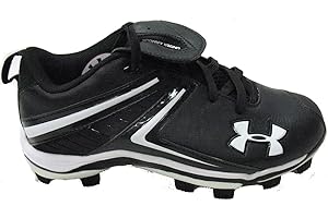 Under Armour Women's Glyde II TPU Baseball Softball Cleats Black White 1206186 (10), Black/White