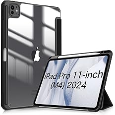 Fintie Hybrid Slim Case for iPad Pro 11-inch M4 (2024) (Model Number: A2836/A2837/A3006) - [Built-in Pencil Holder] Shockproo