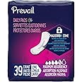 Prevail Incontinence Bladder Control Pads for Women, Maximum Absorbency, Long Length, 39 count