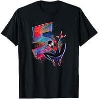 Cotton Soul Maglietta Uomo Spiderman Marvel City Slinger - Colore Nero, Cotone 100%