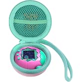 co2CREA Hard Case for BANDAI Tamagotchi Paradise,Pink+Green | Travel Protective Storage Bag with Mesh Pocket &amp; Hand Strap, Shockproof EVA Shell and Soft Lining