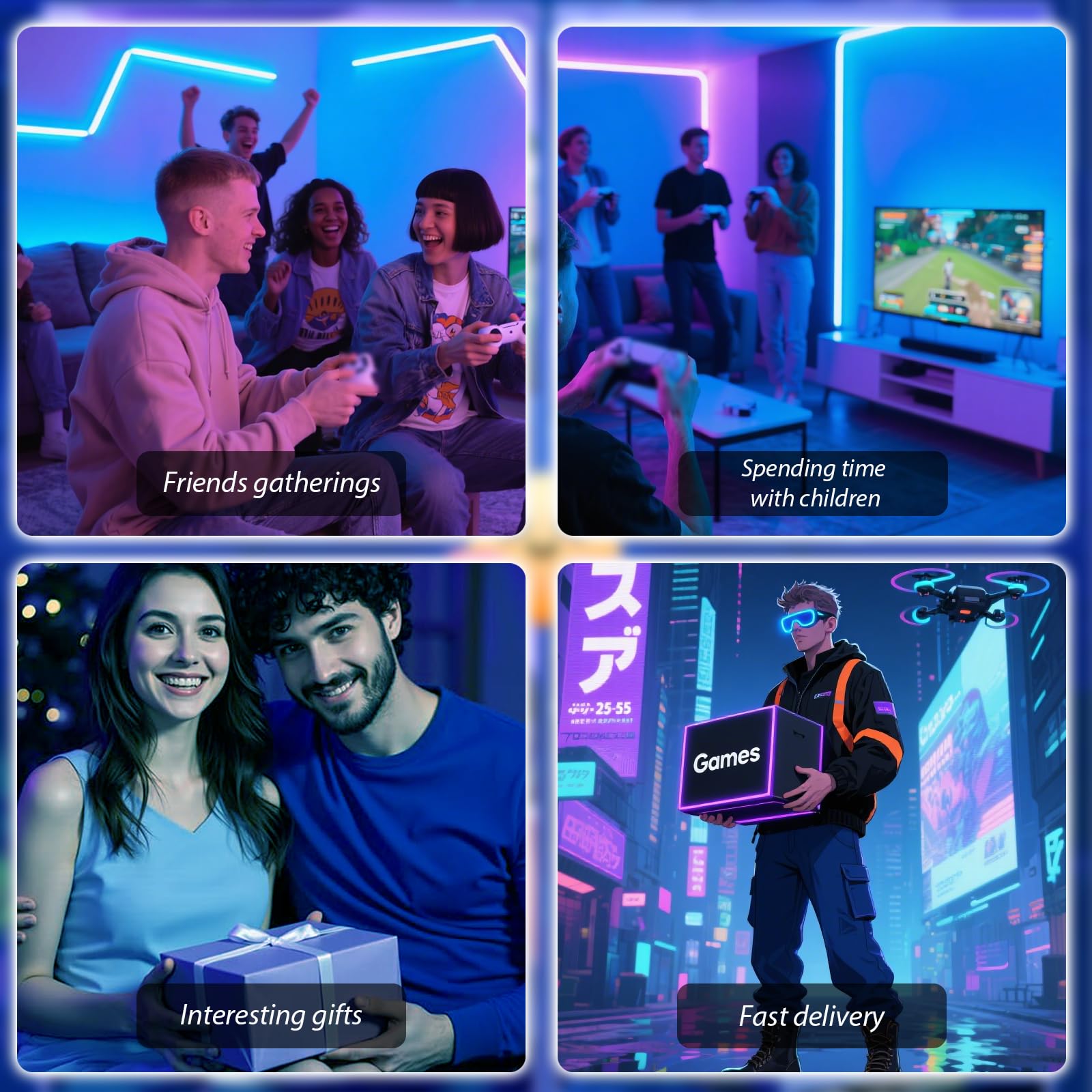 2026 New Retro Gaming Console, Retro Gaming Stick with 20,000+ Classic Game and 23 Game Emulators, Plug & Play 4K HDMI Output Game Console Stick with Dual 2.4G Controllers (64GB) for Christmas gifts