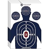 KNINE OUTDOORS Shooting Paper Targets for Shooting Range, 12 x18 inch, Bulk for Hunting, Handguns, Pistols, Rifles, Silhouett