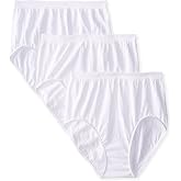 Bali Women's Comfort Revolution Seamless Brief Underwear, Microfiber Stretch Panty, 3-pack
