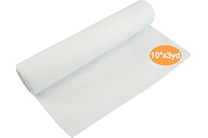 New Brothread Wash Away - Water Soluble Machine Embroidery Stabilizer Backing & Topping 10" x 3 Yd roll - Light Weight - Cut into Variable Sizes for Machine Embroidery and Hand Sewing