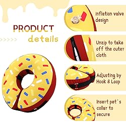 Supet Inflatable Dog Cone Collar Alternative After