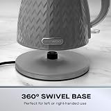 Daewoo Argyle Kettle and Toaster Set Plastic 1700 ml Grey 3 W view 5