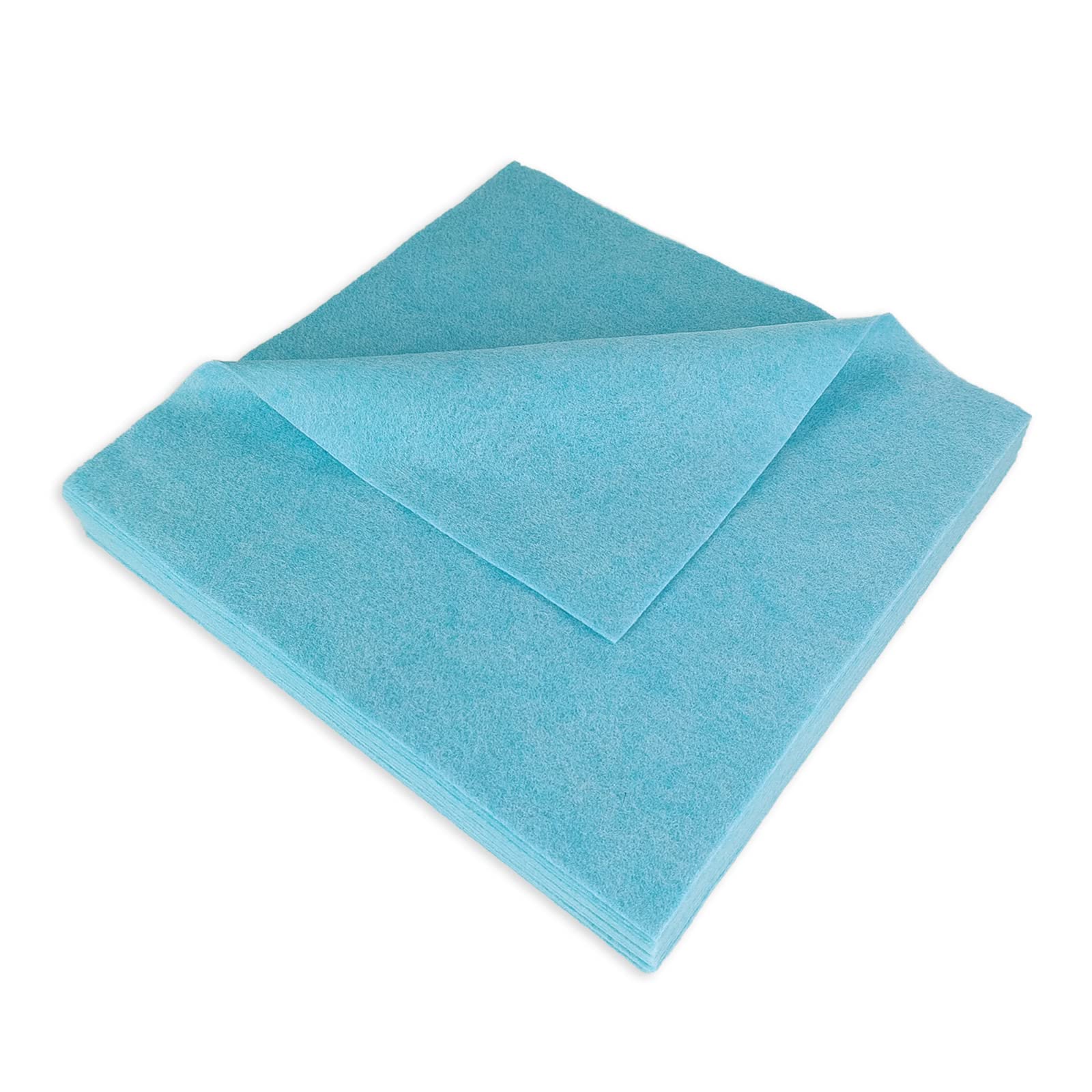 Jtnohx Soft Light Blue Felt Sheets, Flexible Felt Fabric for Handwork, 1.4mm 30x30cm Craft Fabric for DIY Craft and Sewing Projects