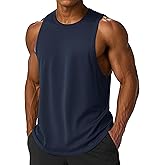 MAGCOMSEN Men's Tank Top Sleeveless Muscle Shirts Quick Dry Workout Gym Cut Off Shirt Lightweight Summer Bodybuilding Tee