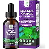 Natures Craft Kava Kava Organic Liquid Drops Supplement - Lavender Flavor - Fast Acting Herbal Support with Kavalactones for Balanced Mood - Relax Calming Tonic for Better Sleep - 2 Fl Oz