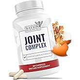 NATION HEALTH MD Joint Complex - Joint & Cartilage Health - Joint Support Supplement with Calcium, NEM Eggshell Membrane, Boswellia Serrata - Knee Supplements for Men & Women, 60 Capsules